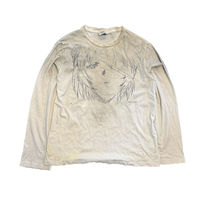 十卟SHIBU EVA绫波丽Ayanami Rei线稿二刺猿ins潮流T恤长袖废土风