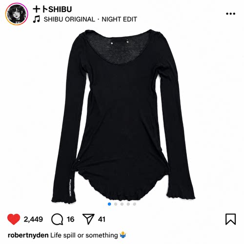 朋克穿搭Punk outfits亚文化2000s轻薄慵懒哥特先锋潮牌朋克长袖T