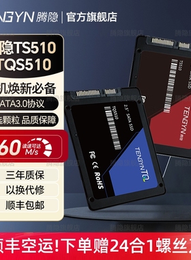 腾隐TS510 TQS510台式机笔记本SATA3 SSD固态硬盘1T 256G 512G 2T