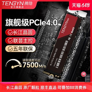 腾隐TP4000PRO m2固态硬盘1T M.2笔记本台式机SSD 2TB长江存储ps5