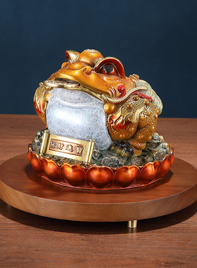 东方禧招财进宝金蟾全铜摆件客厅办公室收银台装饰乔迁开业礼品