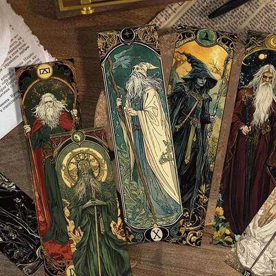 暗黑哥特巫师书签书本DIY标记