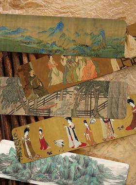 30张传世名画唐诗古画故宫千里江山图敦煌实用礼物中国风清明书签