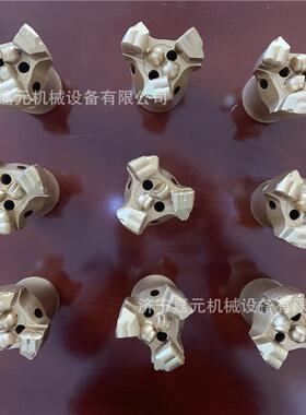 矿用三翼金刚石钻头硬质合金片烧结体钻头平顶内凹PDC抗压钻头