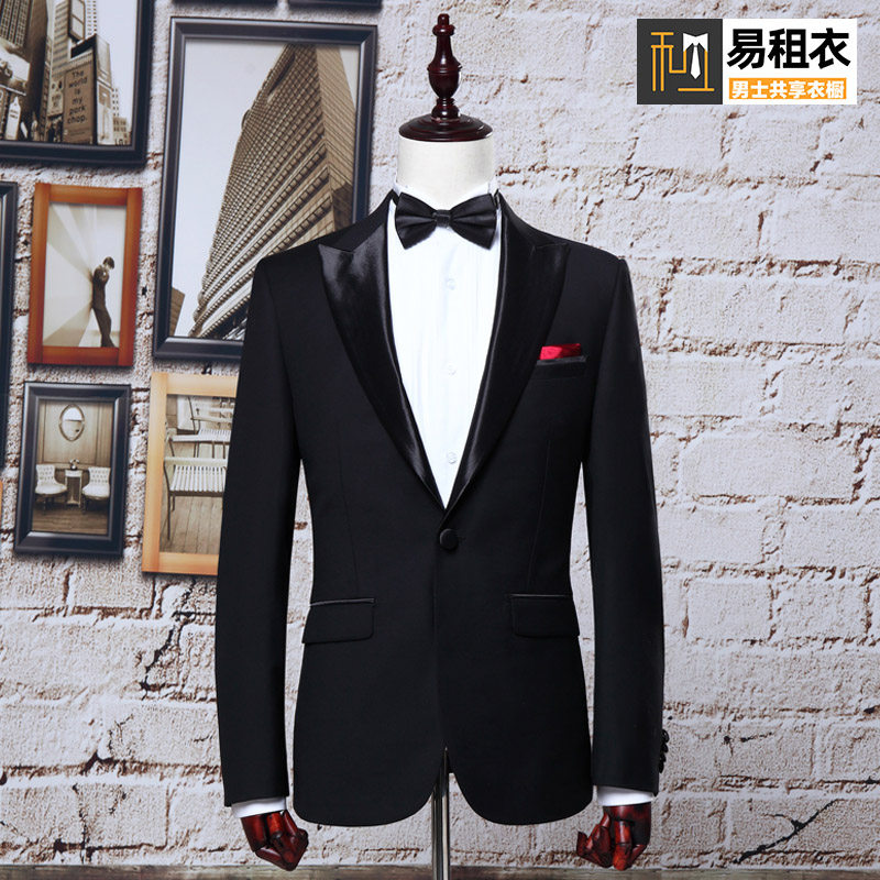 主持人新郎结婚出租年会男士礼服