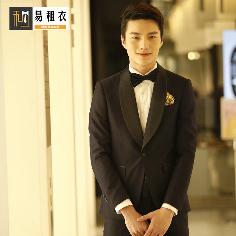 黑色男士礼服租赁西服套装