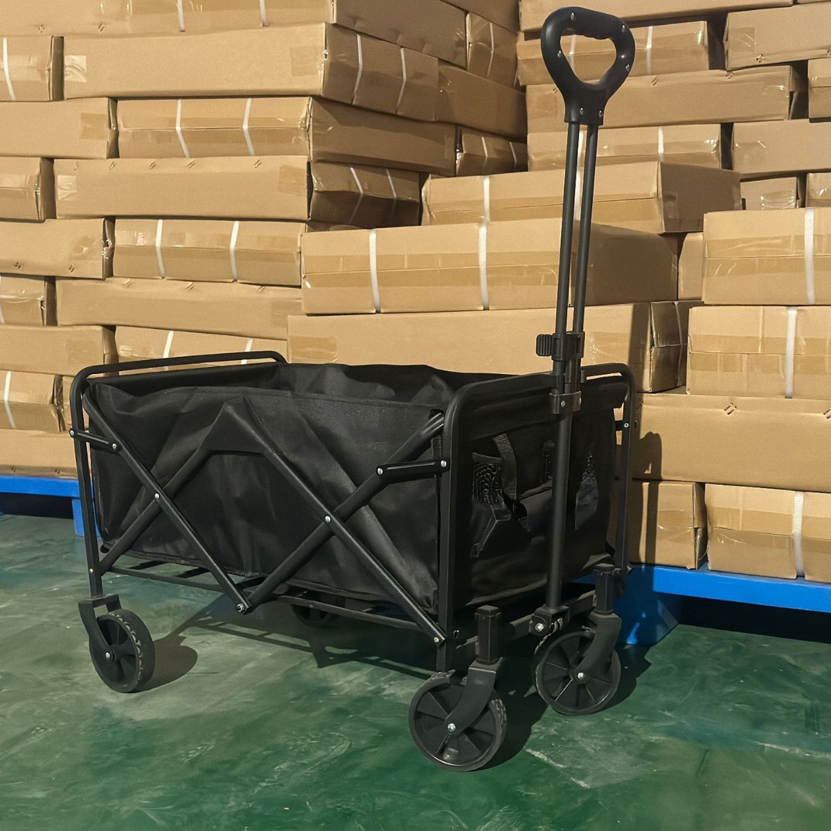 户外露营车野营地车便携式野餐拉杆小拖车露营摆摊折叠小推车跨境