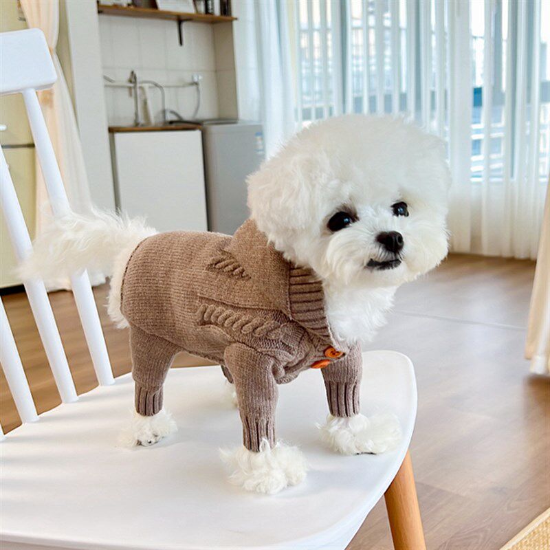 新品KZ 超美焦j糖色豆沙灰 狗宠物服装/雨衣