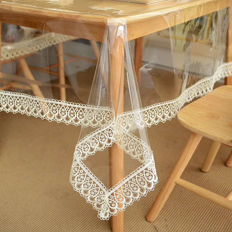 极速TPU无味桌布防水防油免洗透明防烫台布N蕾丝盖布现代简约茶几
