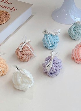 极速New Woolen Candle Silicone MoldsG Korean Candle Mold Woo