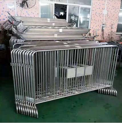 速发不锈钢铁马护栏商场地铁分流活动隔离栏道路施工围栏市政移动