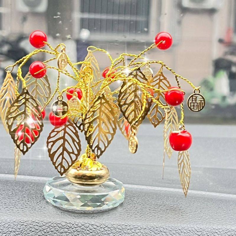 2024汽车用品摆件平安发财树中控台仪表台高挡车内饰装饰新车送礼,汽车用品/电子/清洗/改装,摆件,淘宝优惠券,粉丝福利购,淘宝优惠卷