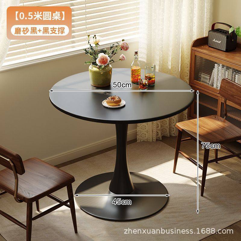 郁金香白色圆桌阳台卧室边几北欧休闲商务洽谈接待桌简约奶茶餐桌,住宅家具,板木餐桌,淘宝优惠券,粉丝福利购,淘宝优惠卷