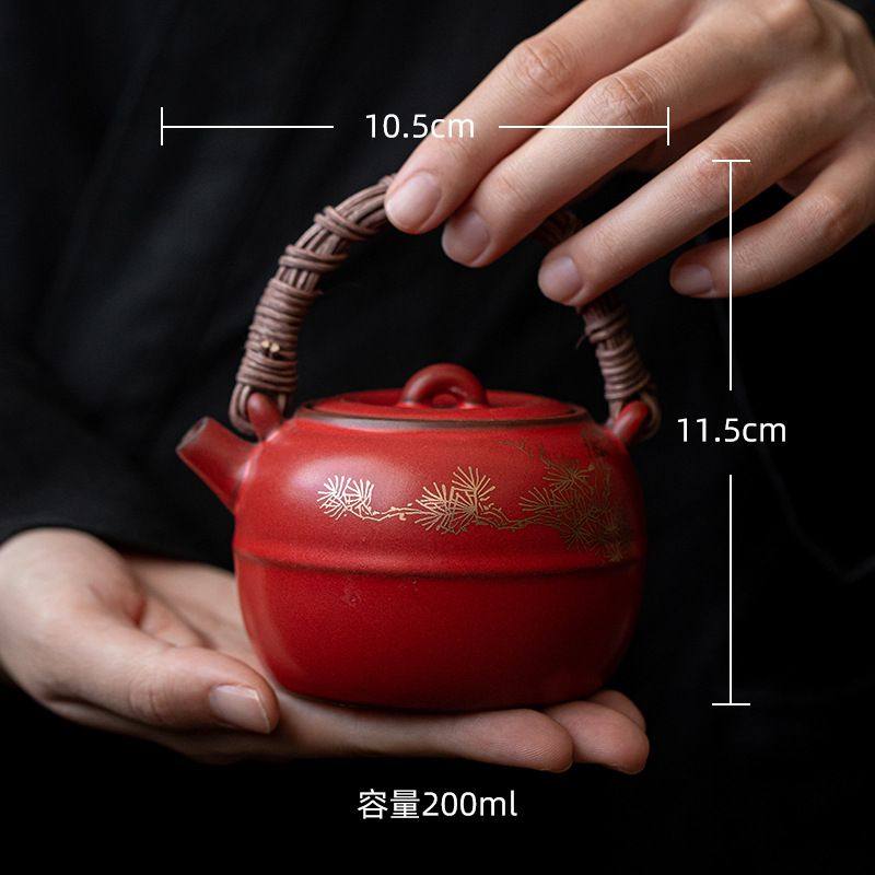 弥言苏打釉藤编煮茶壶套装家用炭火酒精炉陶瓷烧水壶温茶炉围炉,餐饮具,煮茶炉,淘宝优惠券,粉丝福利购,淘宝优惠卷