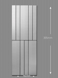 哑光拉丝金属不锈钢马赛克瓷砖电视背景墙玄关条形长条密缝墙砖贴
