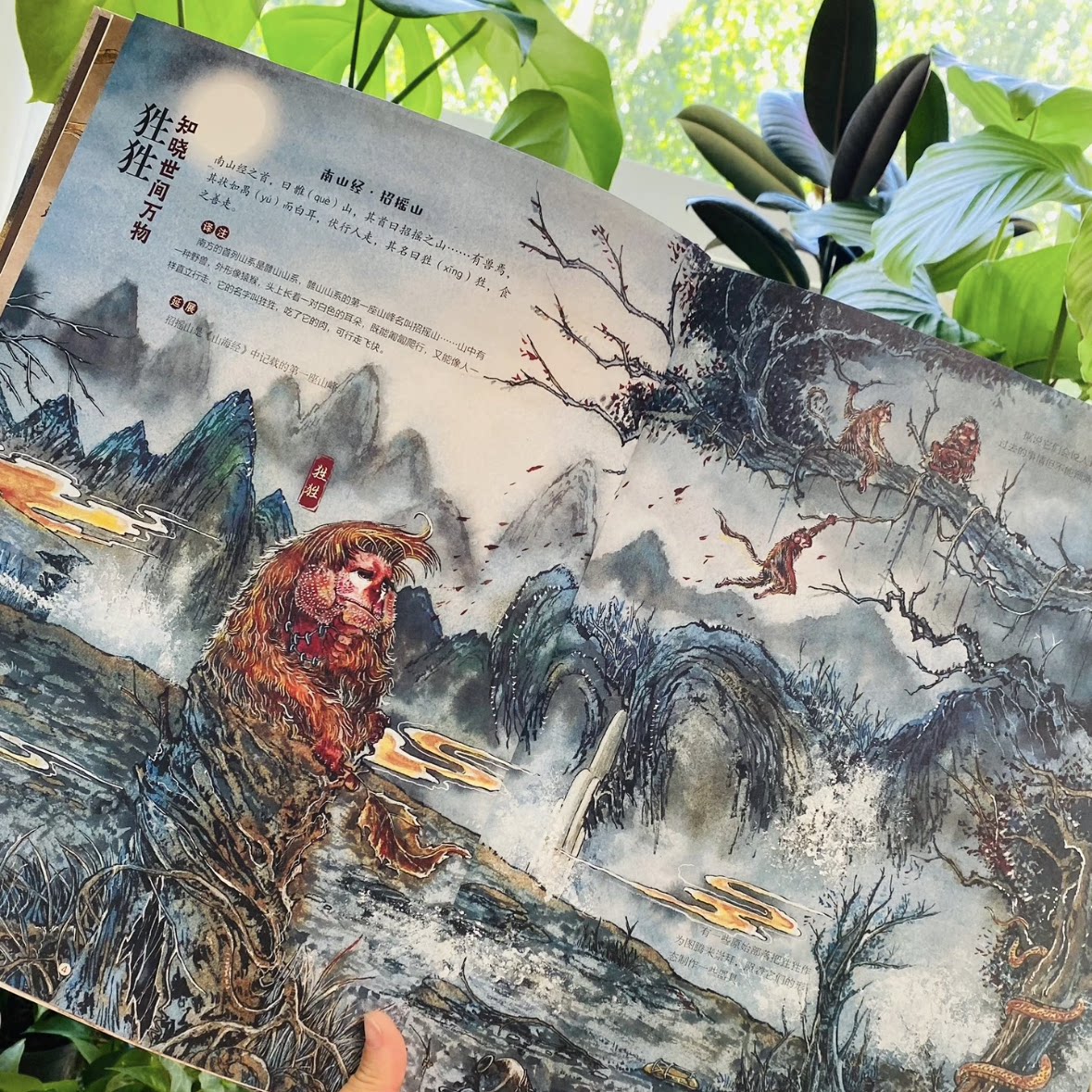 山海经美绘版 恐龙小Q精装正版赠明信片 山海经中国古代神话历史典故儿童绘本神兽图鉴彩绘漫画 6-12岁儿童小学生阅读课外书籍推荐