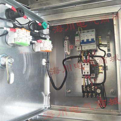 不锈钢防b雨启停控制箱4KW普通风机电机操作箱38.0V设备箱