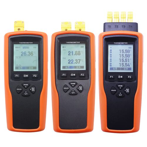 新高精度KTJ型热电偶测温仪表温度传感器多通Q道带记录手持数据导