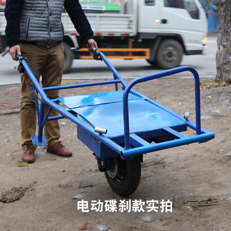 用机械汽油独轮搬运车爬坡电z动鸡公车手推车山果园单履带运输车