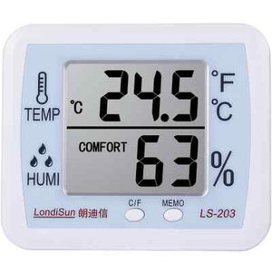朗迪信电子温湿度计LS-203大屏幕温度计数字温度表家用室内高精度