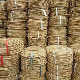 草绳稻草绳子园林缠树包土球手工编织捆扎蔬菜防冻砖瓦管减震批发