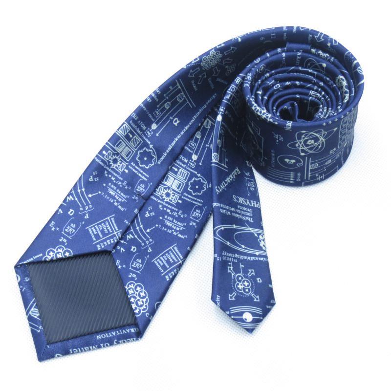 藏青色领带男士商务领带男正装8cm深蓝色手打宽领带物理图案数字