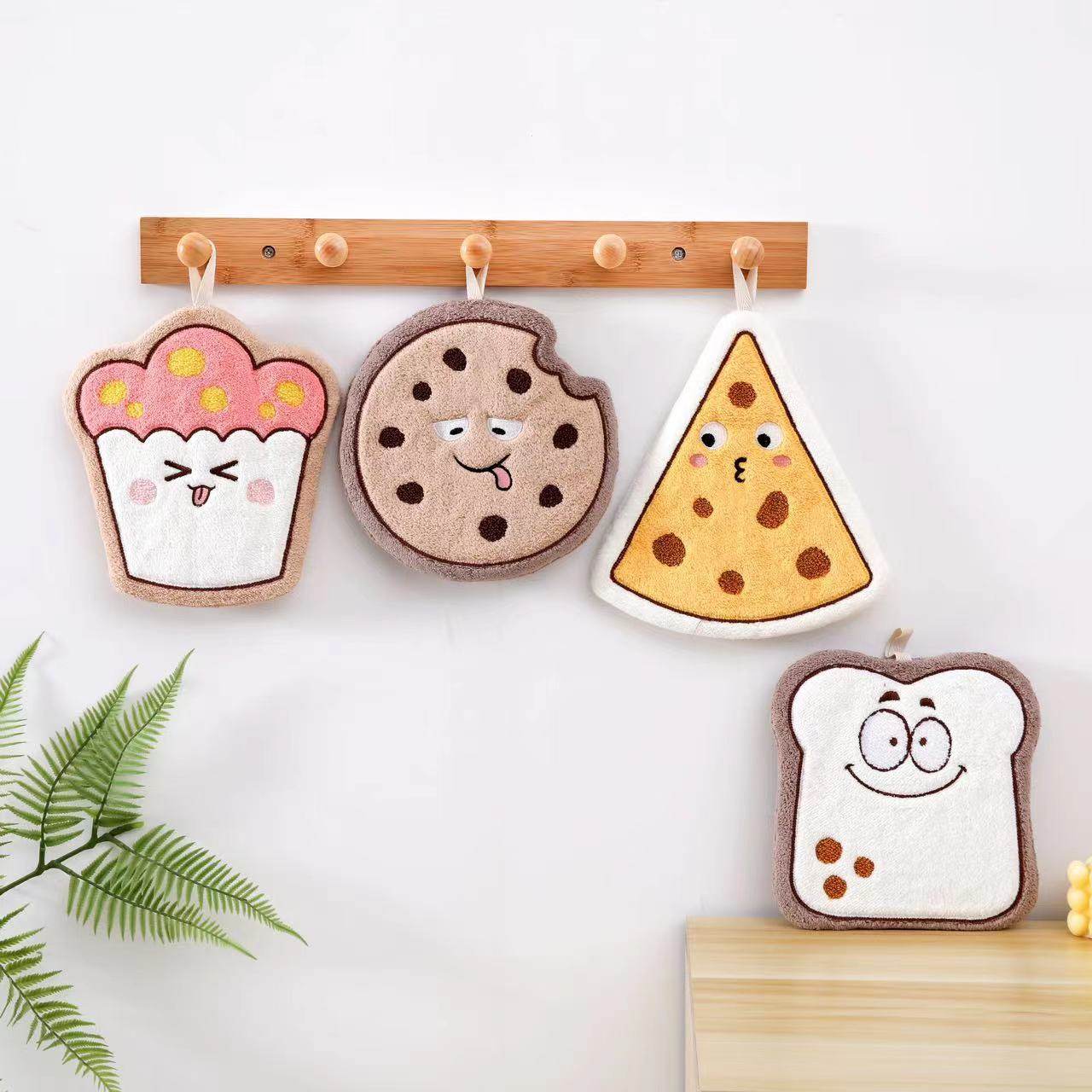 卫生间挂式擦手巾ins吐司面包不掉毛超强吸水珊瑚绒擦手帕厨房抹,家庭/个人清洁工具,厨房擦手巾,淘宝优惠券,粉丝福利购,淘宝优惠卷