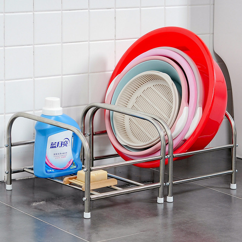 洗脸盆架子不锈钢脸盆架浴室落地脸盆收纳架厕所卫生间放盆架宝宝,家庭/个人清洁工具,脸盆架,淘宝优惠券,粉丝福利购,淘宝优惠卷