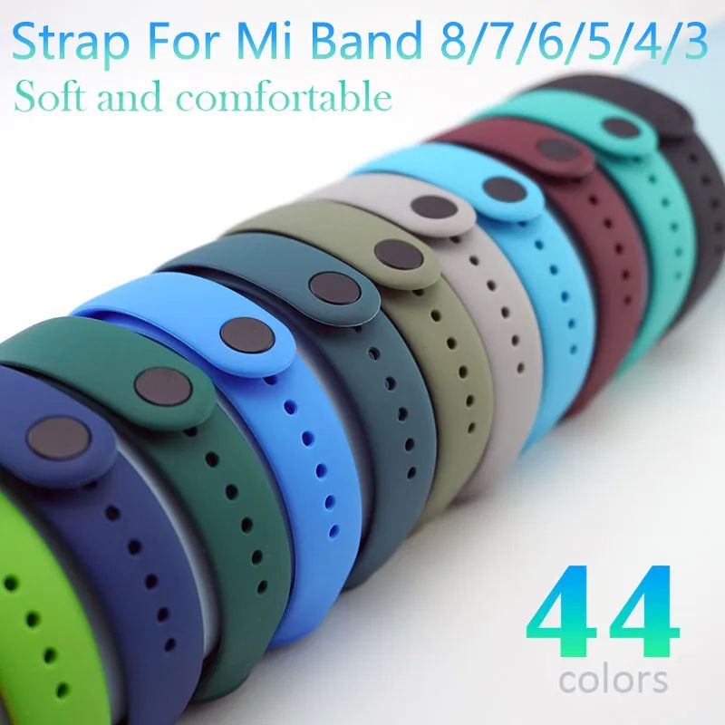 Str For Xiaomi Mi Band 8 7 6 5 4 3 Silicone Smartwatch Wri