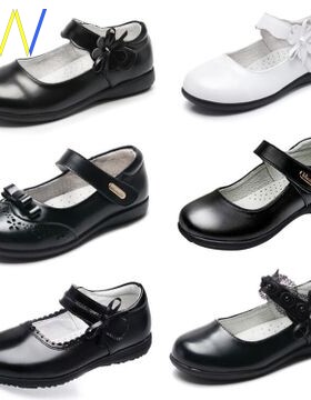girls baby Girl Kids formal leather shoes for School student