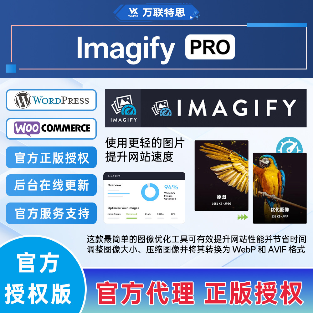 Imagify Pro 官方授权正版Key激活WordPress图片压缩优化格式转换