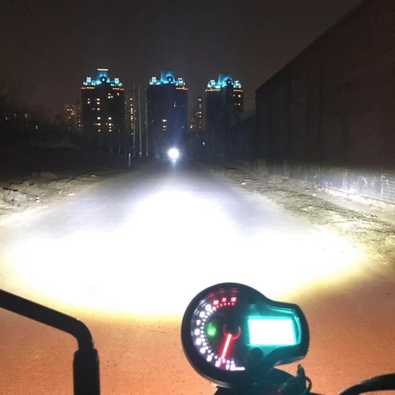 长江400bobber直装qLED大灯 改装天使眼大灯超亮前照灯 5.75寸灯