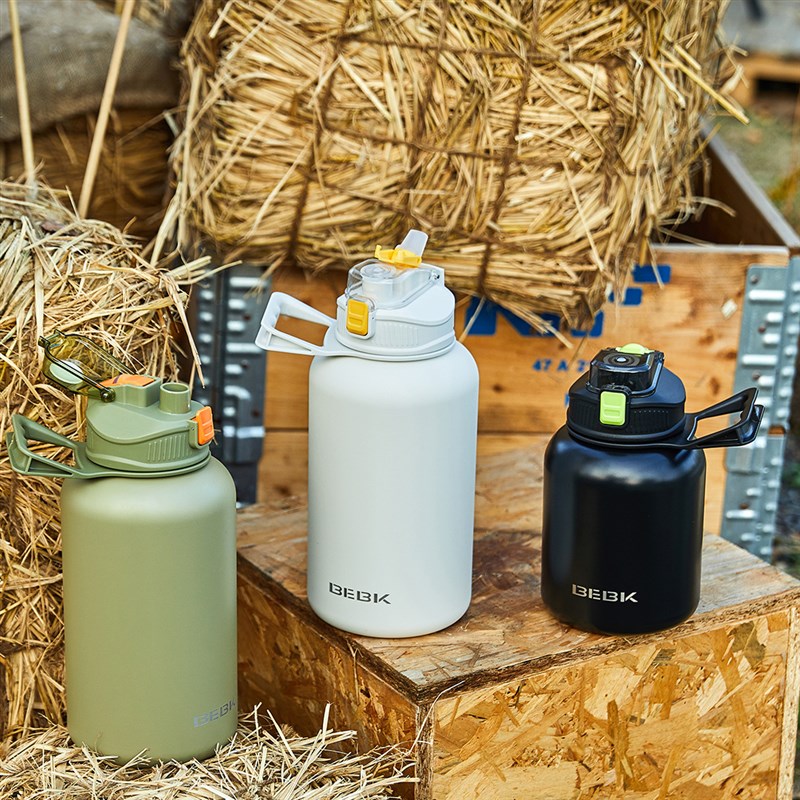 北氪bebk不锈钢保n温壶运动便携式带提手高颜值吸管杯大容量墩墩