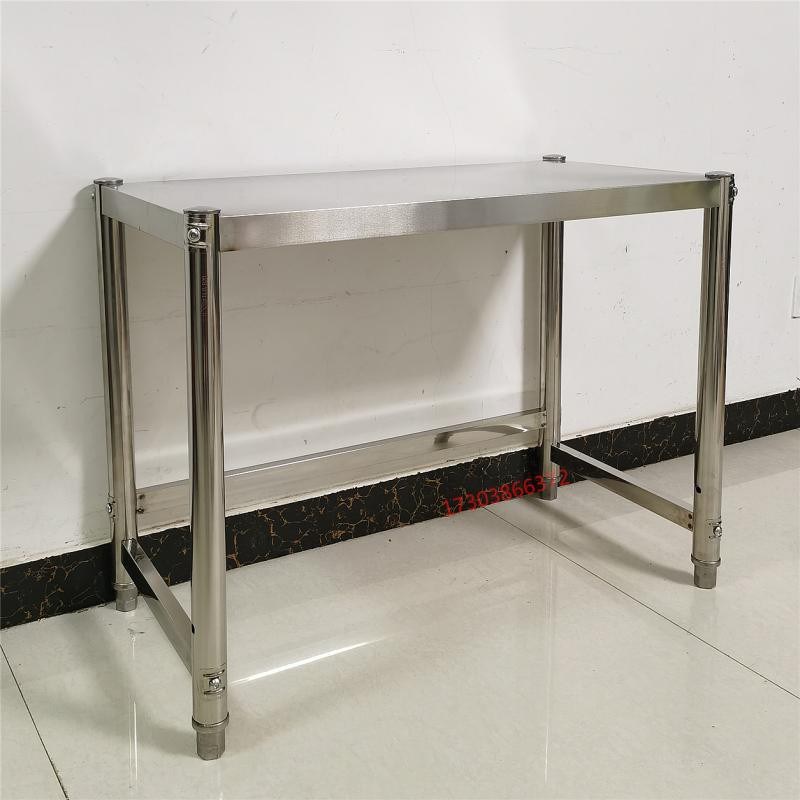 06YM不e锈钢单层简易台面架一层落地60高微波炉烤箱锅置物架可