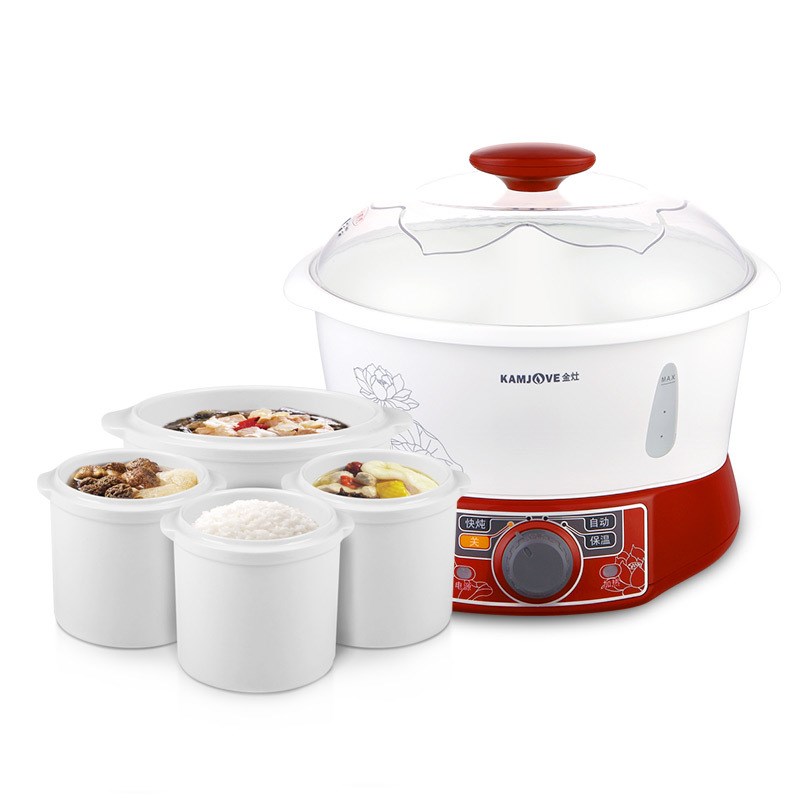 金灶 KG-35A 旋s钮式陶瓷隔水炖盅白瓷煲汤炖锅3.5L