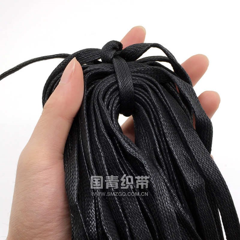 厂家 扁蜡绳 6-8mm 鞋带饰品防水产品O用 棉腊绳 纺织辅料