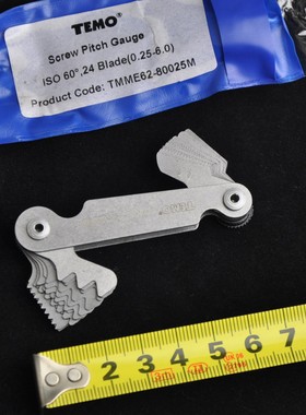 美国腾迈TcEMO螺距规  螺纹形式:ISO60,片数24 TMME62-80025M