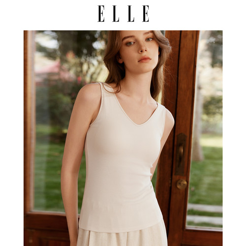 ELLEV领吊带背心女带胸垫