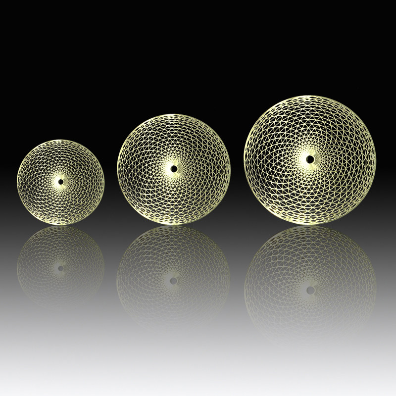 中国风艺术金属贴神圣几何学图案符号几何对称图手机贴纸电脑装饰