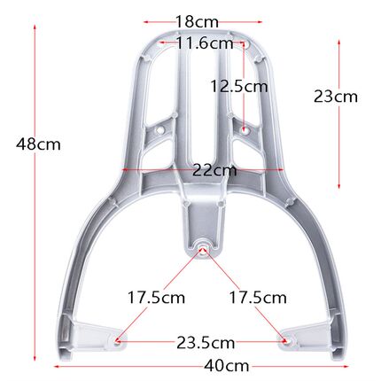 适用绿源moda8电动车尾架w后货架后备箱载物支架尾箱拓展加长衣架