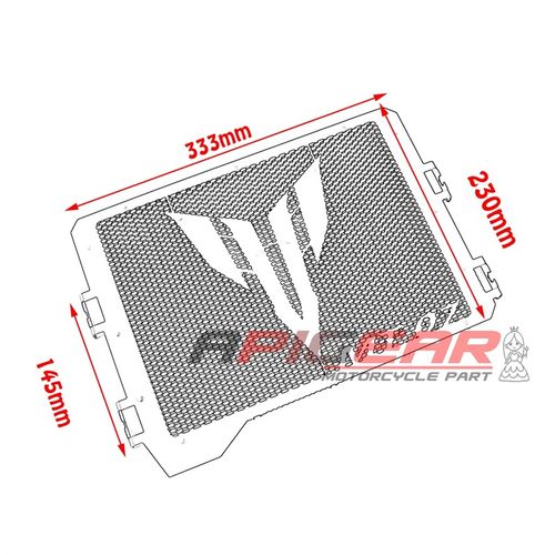 适用雅马哈MT-09 MT-07 FZ09 FZ07摩托车水箱网 水箱保Z护散热罩
