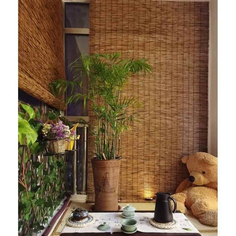 精编芦苇帘子草席竹帘卷帘田园装饰复古吊M顶遮阳窗帘隔断墙面装,居家布艺,卷帘,淘宝优惠券,粉丝福利购,淘宝优惠卷