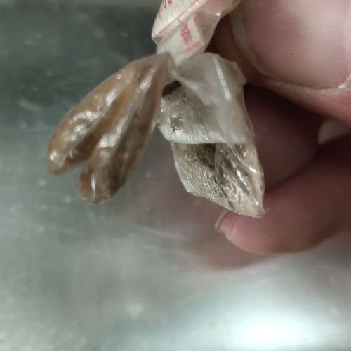 古董钟山机械手表把杆