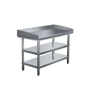 三面围挡厨房不锈钢工作台u双层和面切菜剁肉操作台奶茶餐饮案板