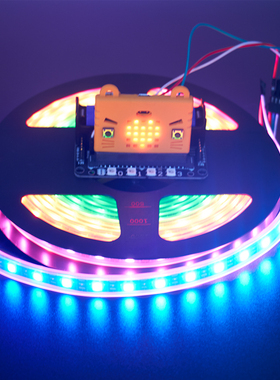 microb:bit 流光溢彩防水灯带套件 支持microbit Makecode 编程