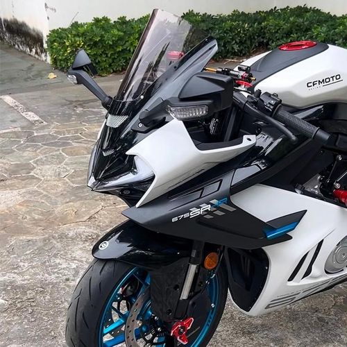 适用春风675SR-R r改装竞技风挡加高前挡风玻璃导流罩风镜罩改装