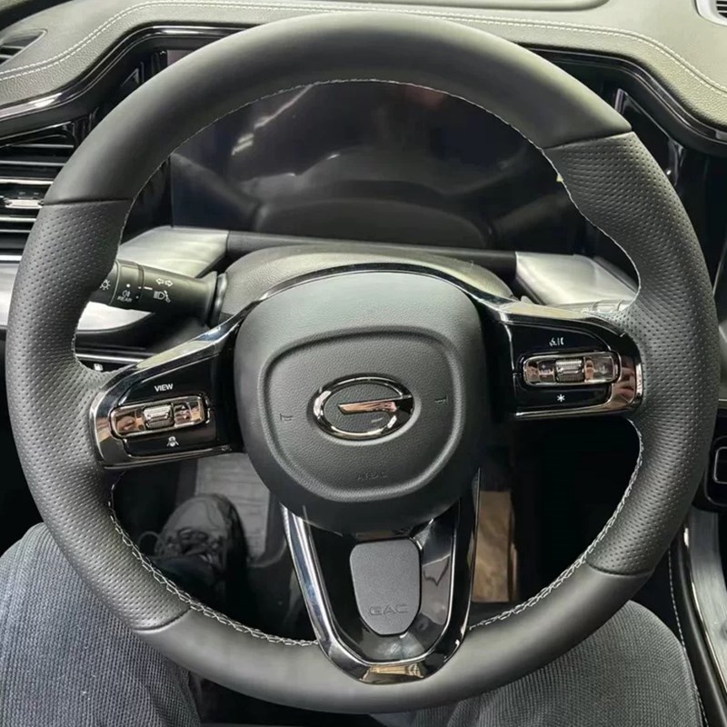 22-24款传祺GS8方向w盘套24款传祺M8把套手缝全包款内饰