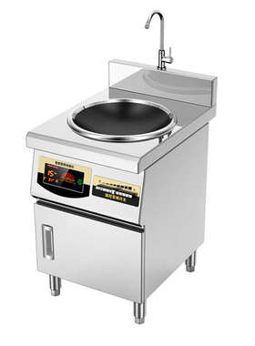 菲田电炒炉8000W大功率电磁炉6千瓦商用电磁灶15KW饭店Z单头凹面