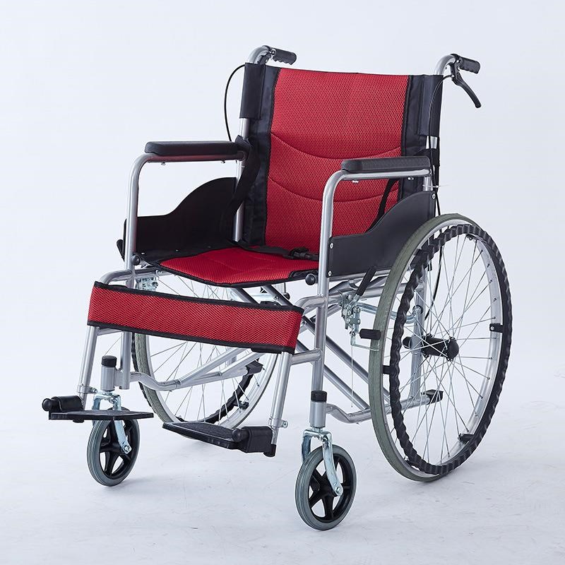 新款直销软座轮椅家用老r人轻便便携旅行老人代步手推车可折叠收