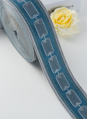 竖 辅料提85沙发靠垫抱r枕桌旗织带5cm拼接窗帘辅料床旗花边5R宽